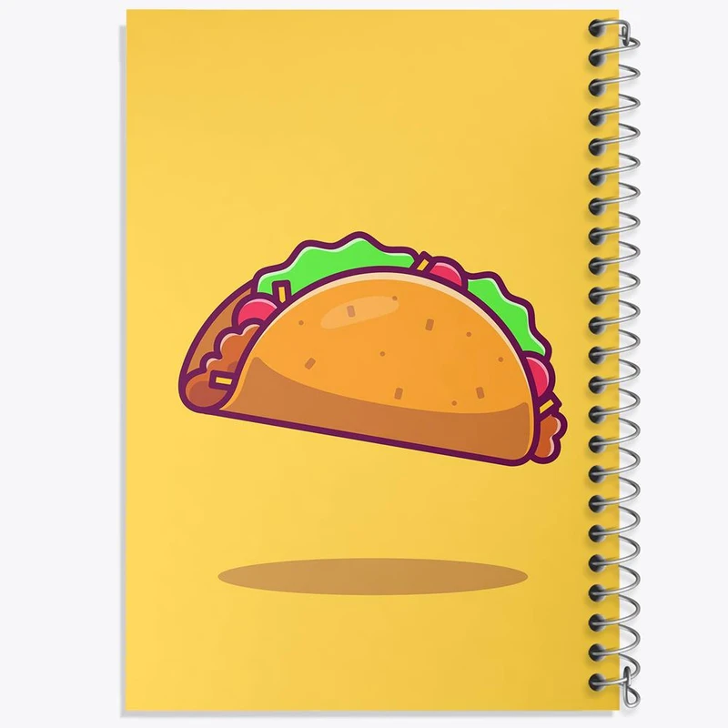 دفتر لیست خرید 50 برگ خندالو طرح فست فود تاکو کد 29466