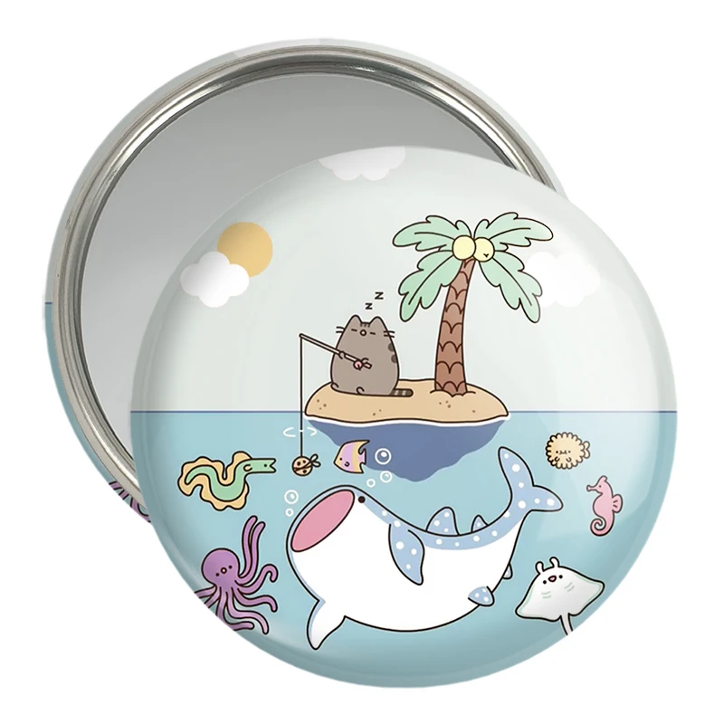 آینه جیبی خندالو مدل پوشین گربه بامزه کد 26603