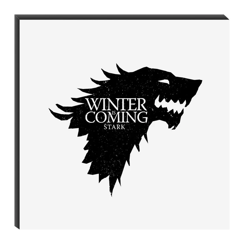 تابلو شاسی میم تیم طرح Winter Is Coming مدل T1862
