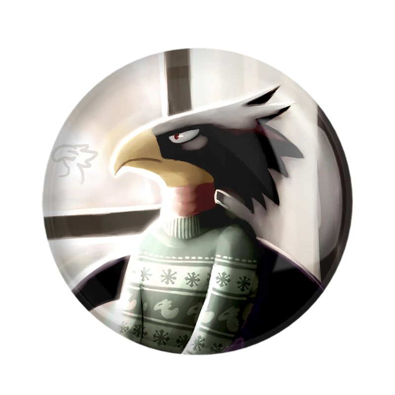 مگنت خندالو طرح مرد کلاغی انیمه آکادمی قهرمان من کد 16131