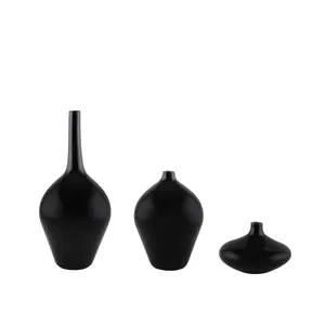 گلدان شیشه ای طرح سالونگ مجموعه سه عددی