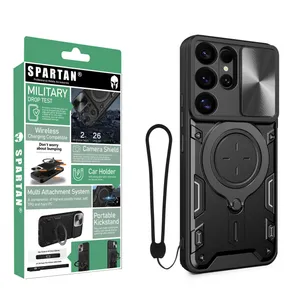 Spartan Magnet Ring Apple Strap Cover for Samsung Galaxy S25 Ultra