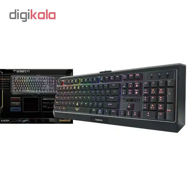 کیبورد مخصوص بازی گیم دیاس مدل HERMES P3