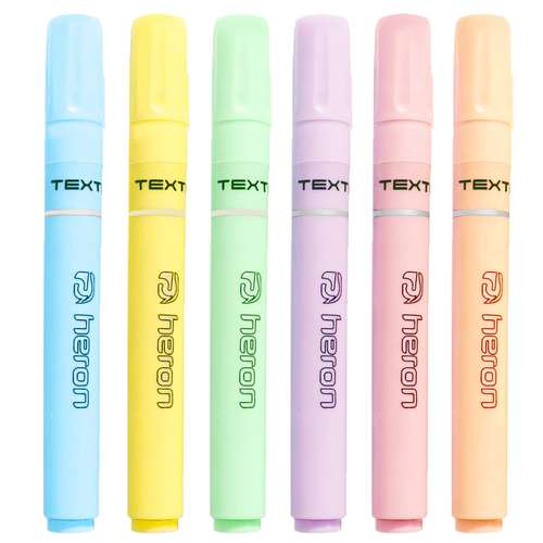 ماژیک علامت گذار هرون مدل پاستلی مجموعه 6 عددی