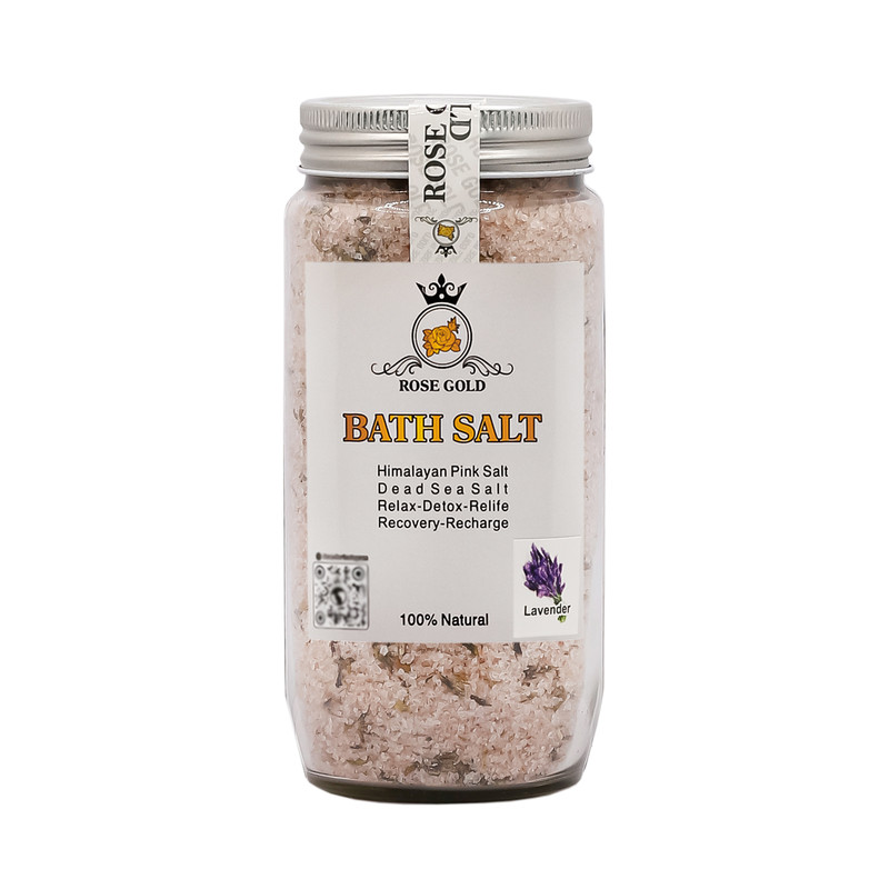  نمک حمام رز گلد مدل اسطوخودوس LAVENDER وزن 650 گرم