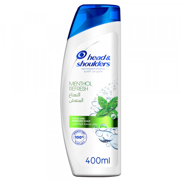 شامپو مو هد اند شولدرز مدل Menthol Fresh حجم 400 میلی لیتر