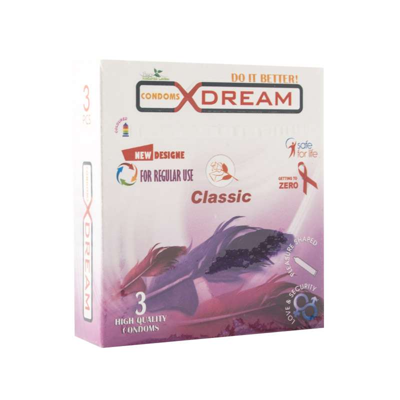 کاندوم ایکس دریم مدل classic بسته 3 عددی کاندوم ایکس دریم مدل classic بسته 3 عددی