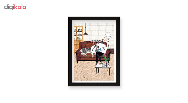 تابلو هیلما گالری کد HAP1791 BLACK مجموعه 3 عددی