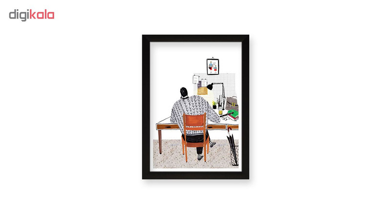 تابلو هیلما گالری کد HAP1791 BLACK مجموعه 3 عددی