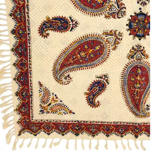 پارچه قلمکار ممتاز سایز 80 × 80 سانتی‌متر مدل 3020 206