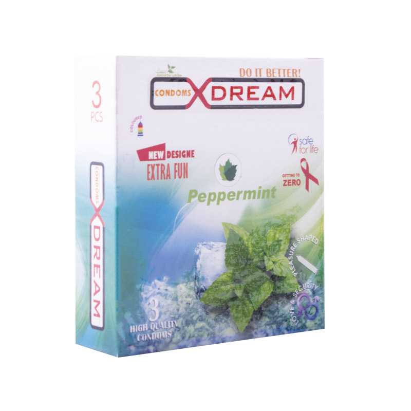 کاندوم ایکس دریم مدل Peppermint بسته 3 عددی