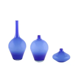 گلدان شیشه ای طرح سالونگ مجموعه سه عددی