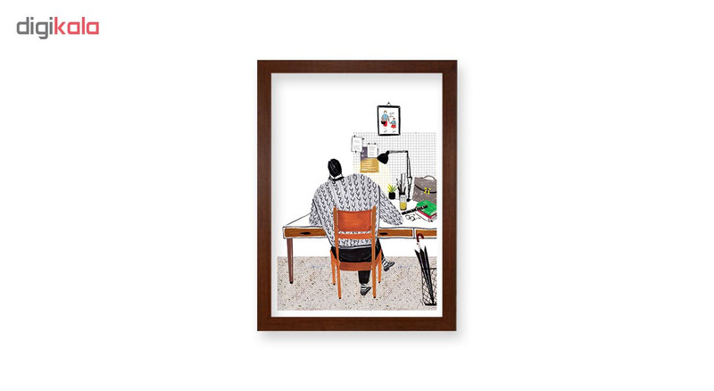 تابلو هیلما گالری کد HAP1791 BROWN مجموعه 3 عددی
