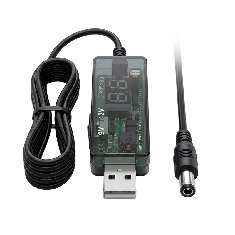 کابل تبدیل USB به DC مدل Boost طول 0.8 متر