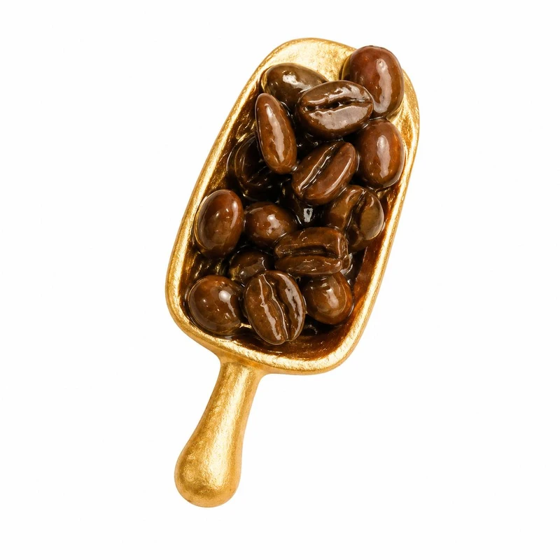 مگنت مدل رویخچالی طرح سر تاس قهوه