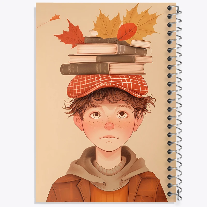 دفتر نقاشی 50 برگ خندالو طرح پسر و کتاب کد F8384