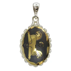 آویز نقره زنانه مدل حدید شیر دال کد 69701