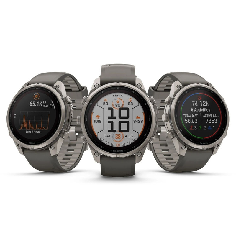 ساعت هوشمند 47 میلی‌متری گارمین مدل Fenix 9 Pro Solar با بند سیلیکونی، سازگار با گوشی‌های هوشمند اندروید و iOS، نسخه مجهز به تکنولوژی inReach