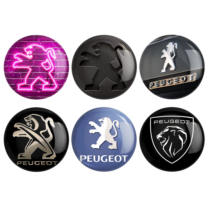 مگنت خندالو طرح پژو Peugeot کد 1472B مجموعه 6 عددی