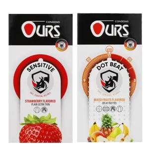 کاندوم خاردار اورز مدل DOT BEAT بسته 12 عددی به همراه کاندوم ساده اورز مدل SENSETIVE بسته 12 عددی
