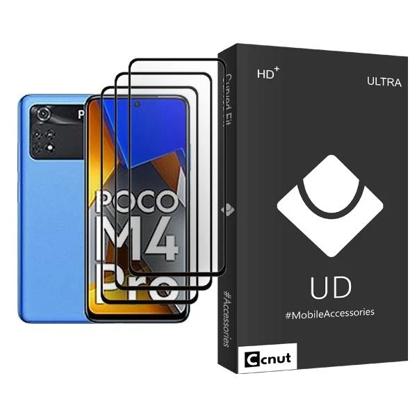 محافظ صفحه نمایش کوکونات مدل UDB Ultra MIX003 مناسب برای گوشی موبایل شیائومی Poco M4 Pro بسته سه عددی