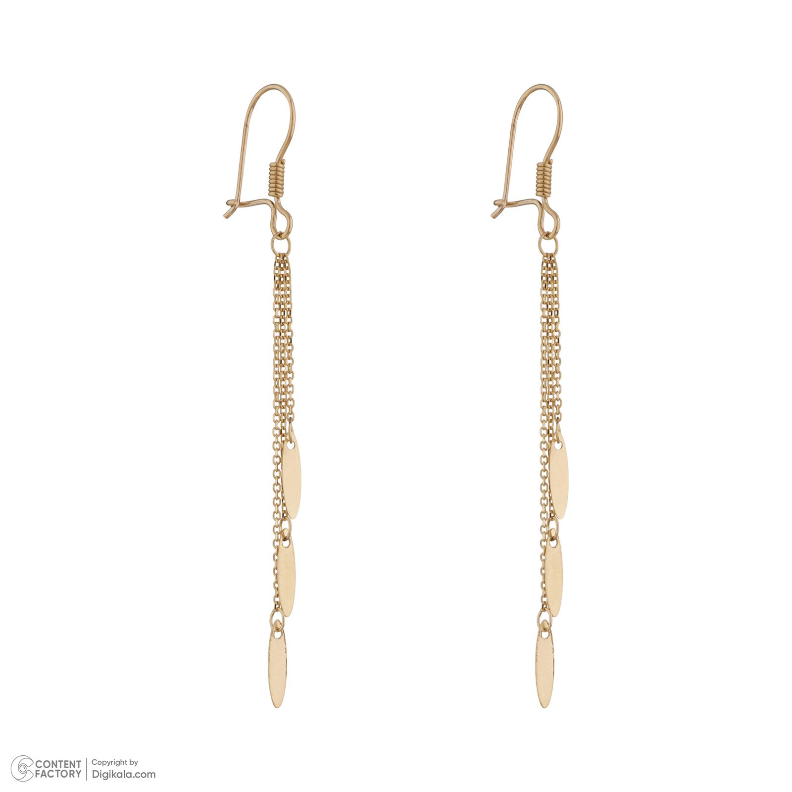 گوشواره طلا 18 عیار زنانه مایا ماهک مدل ME1182 -  - 4