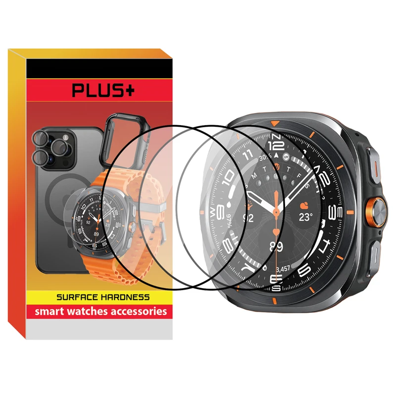 محافظ صفحه نمایش پلاس مدل Pmma-PL مناسب برای ساعت هوشمند سامسونگ Galaxy Watch 7 Ultra 47mm بسته سه عددی