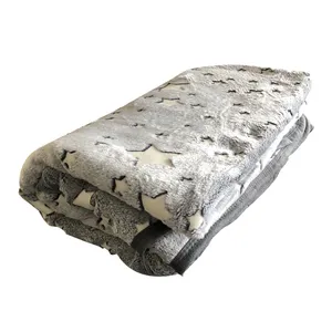 پتو مدل شبنما طرح استار دو نفره سایز 240x220 سانتی متر