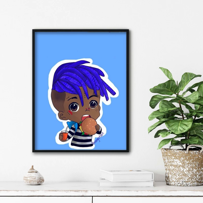 تابلو آتریسا طرح تنتاسیون xxxtentasion مدل ATt088