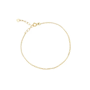 دستبند طلا کم اجرت 18 عیار زنانه ماوی گالری مدل زنجیری ساده