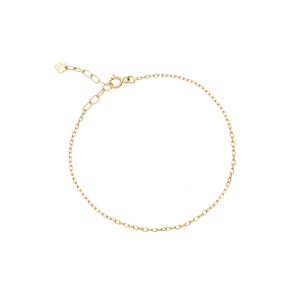 دستبند طلا کم اجرت 18 عیار زنانه&nbsp;ماوی گالری مدل زنجیری ساده