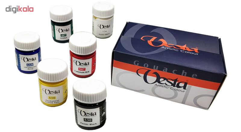 گواش 6 رنگ وستا کد 1131 حجم 30 میلی لیتر گواش 6 رنگ وستا کد 1131 حجم 30 میلی لیتر