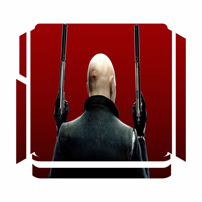 برچسب پلی استیشن 4 اسلیم مدل hitman