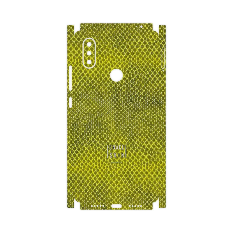 برچسب پوششی ماهوت مدل Yellow Snake Skin-FullSkin مناسب برای گوشی موبایل شیائومی Mi 8 SE