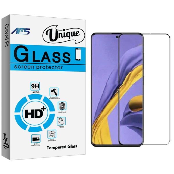 محافظ صفحه نمایش سرامیکی ای اف اس مدل Unique Glass مناسب برای گوشی موبایل سامسونگ Galaxy A51