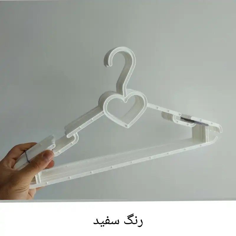 چوب لباسی مدل قلب بسته 6 عددی