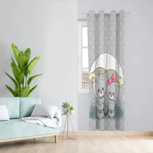 پرده طرح کودک مدل مخمل پانچی کد L 988_a L Z سایز 140x200 سانتی متر