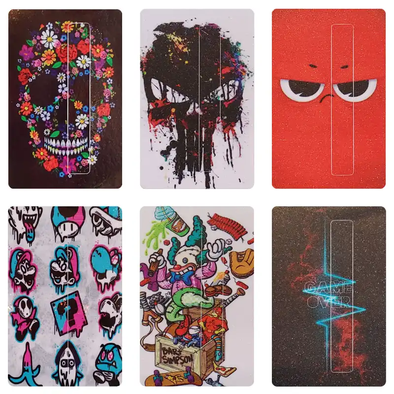 استیکر کارت مدل عابر بانک کد faa6 مجموعه 6 عددی