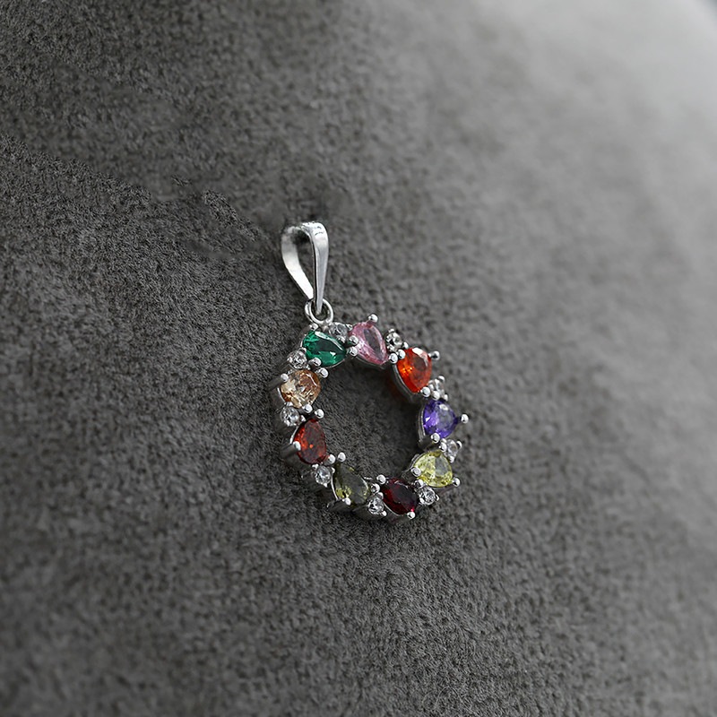 آویز گردنبند طلا 18 عیار زنانه الی گالری مدل ابری ظریف