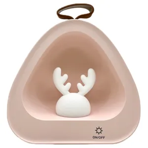 چراغ خواب مدل شارژی طرح مثلثی گوزن کد 3422