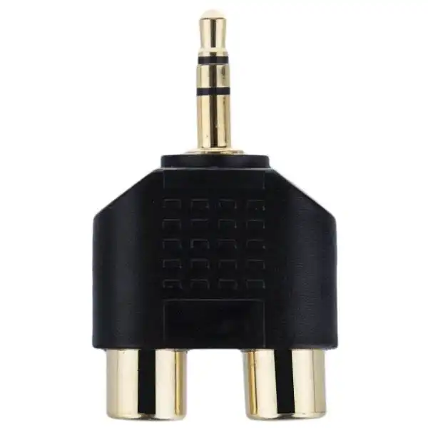 تبدیل 1 به 2 RCA جک 3.5 میلی متری مدل HQP کد MA81