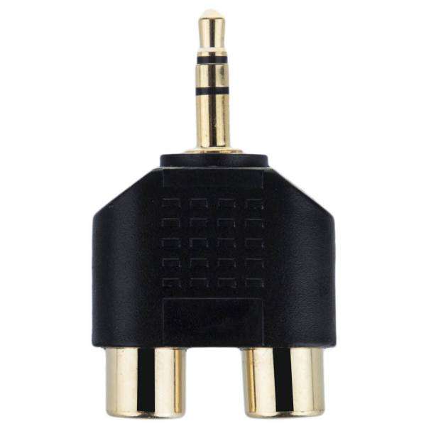 تبدیل 1 به 2 RCA جک 3.5 میلی متری مدل HQP کد MA81
