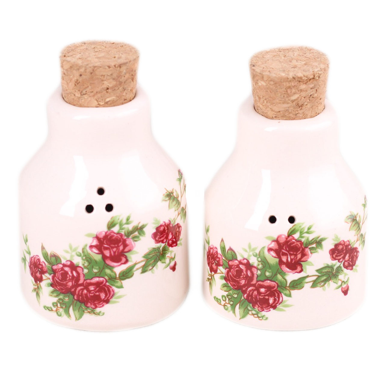 نمکدان طرح گل سرخی کدB22 بسته 2 عددی