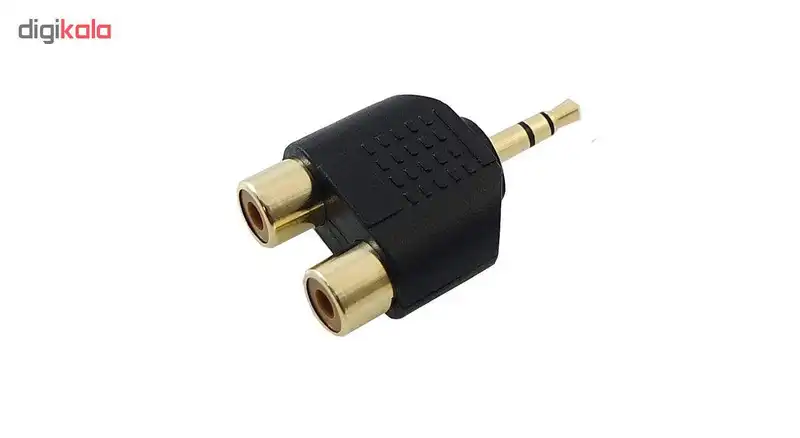 تبدیل 1 به 2 RCA جک 3.5 میلی متری مدل HQP کد MA81