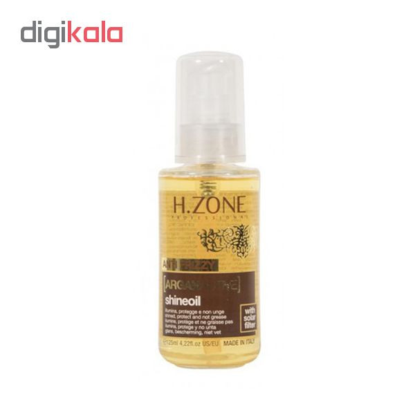روغن آرگان اچ زون مدل shine oil حجم 60 میلی لیتر
