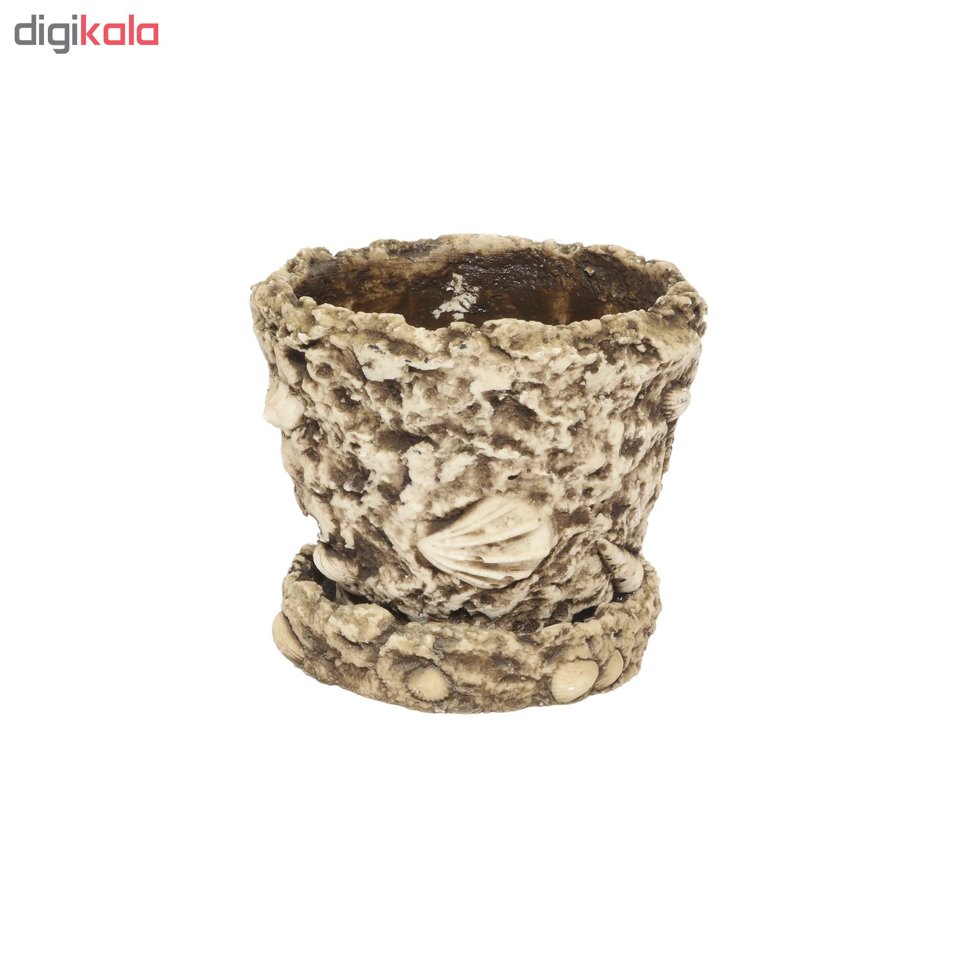 گلدان طرح شن ساحل کد PL2