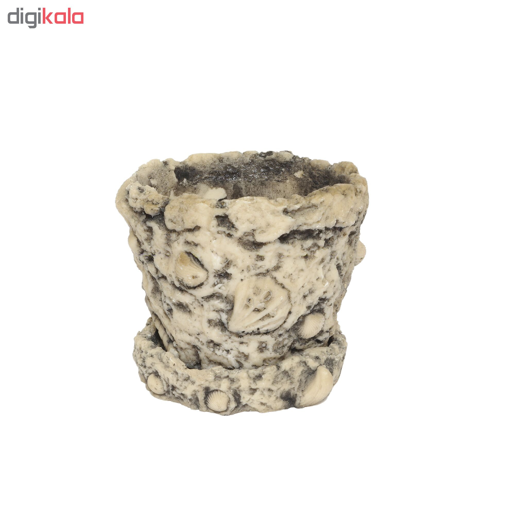 گلدان طرح شن ساحل کد PL2