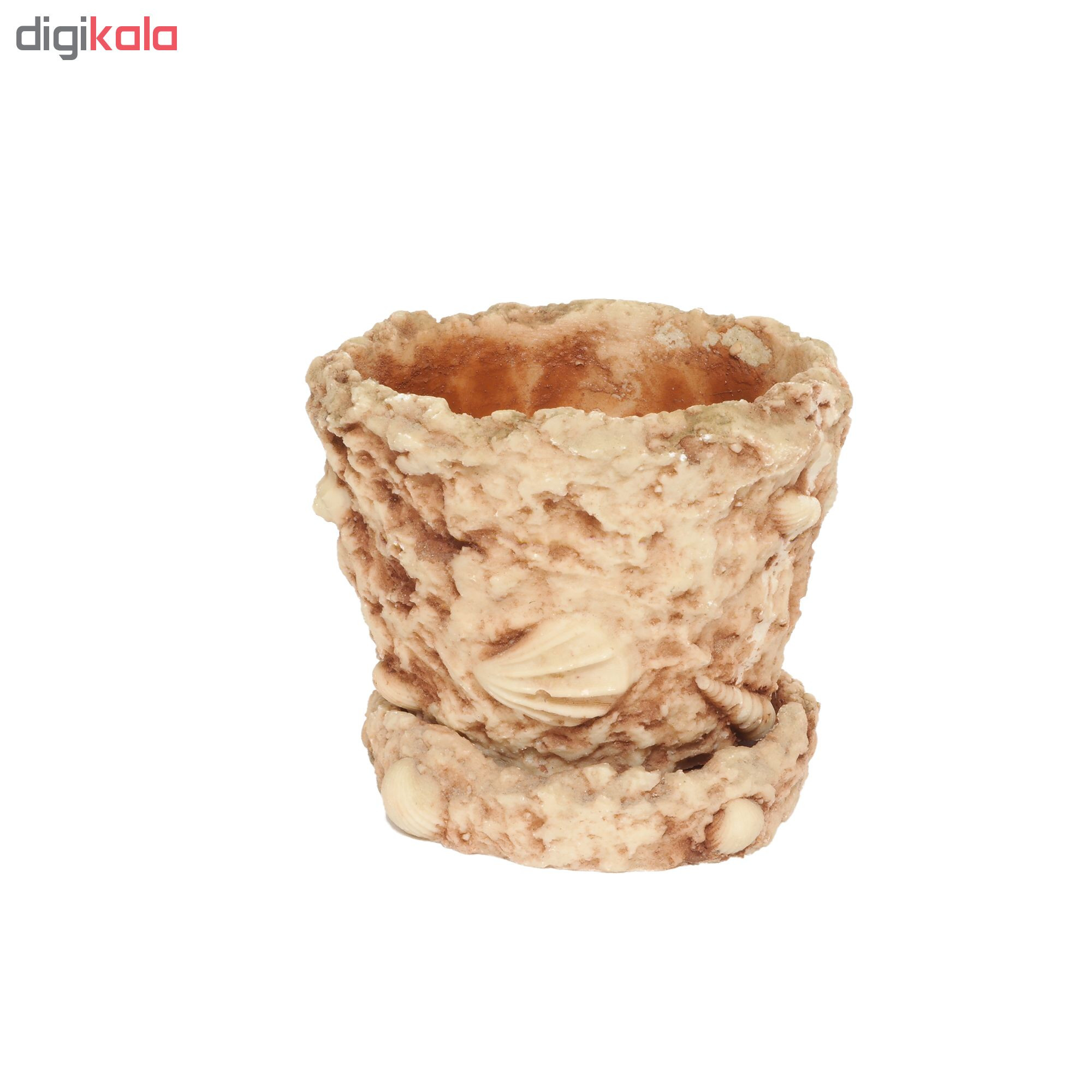 گلدان طرح شن ساحل کد PL2