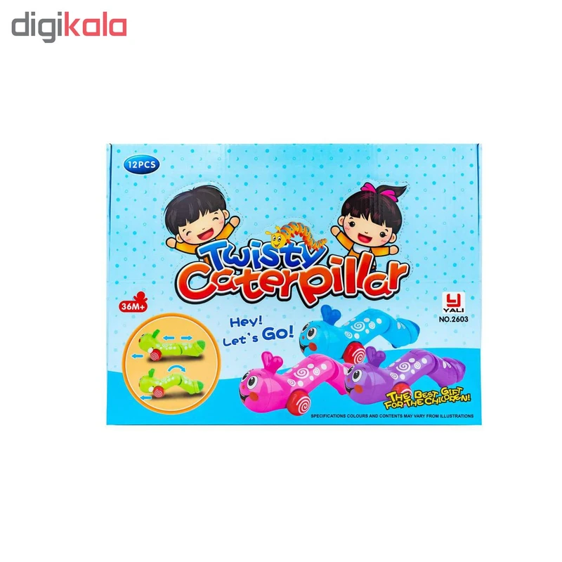 عکس شماره 2 : اسباب بازی کرم کوکی یالی مدل twisty caterpillar کد 2603