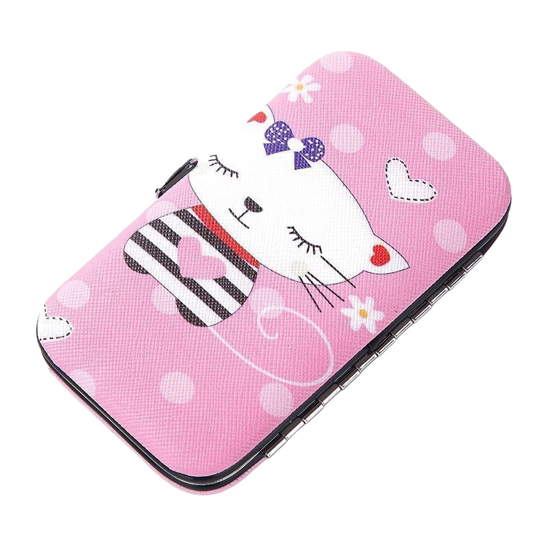 ست مانیکور و پدیکور مدل فانتزی طرح گربه مجموعه 7 عددی